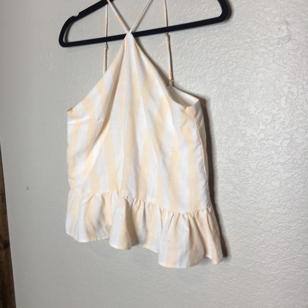 Lumiere striped tank halter top - Picture 2 of 4